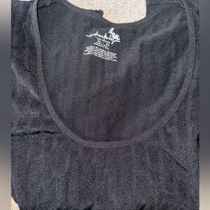 Free people black ribbed top